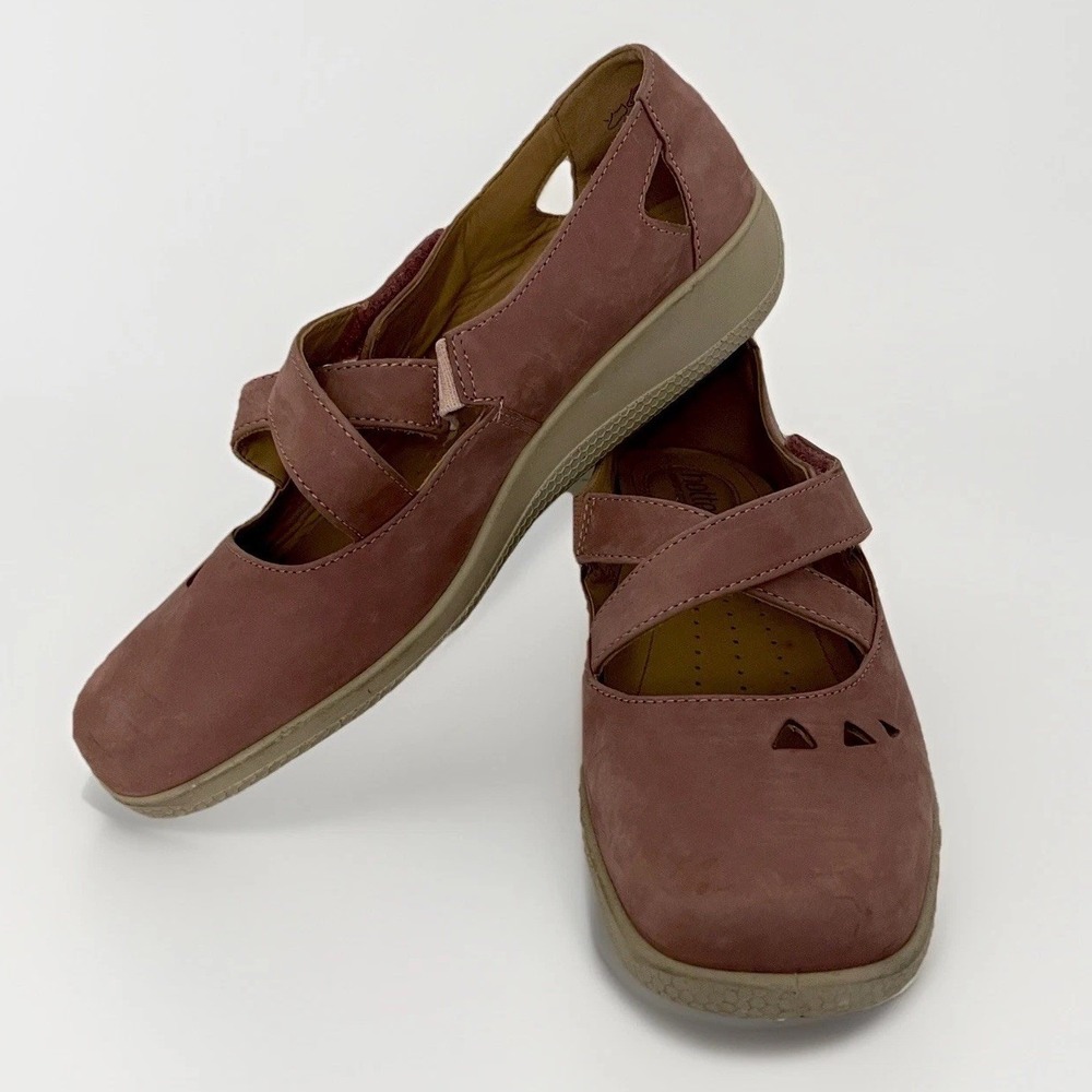 Suede Mary Jane Sneakers Hotter Comfort Concept Dusty Pink Leather US 11 Walking